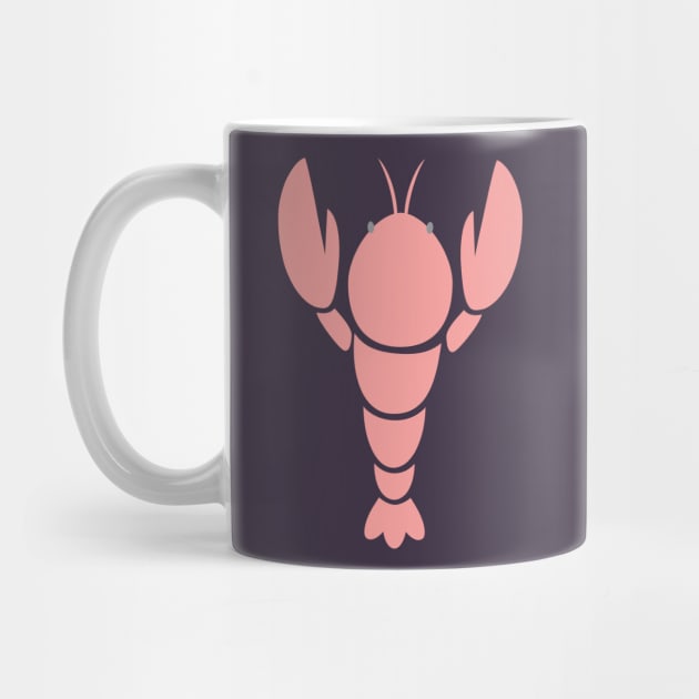 Coral Pink Lobster by Carabara Designs